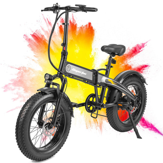 Superfun D1  500w Foldable Electric Bike with 20 x 4.0 inch Fat Tire