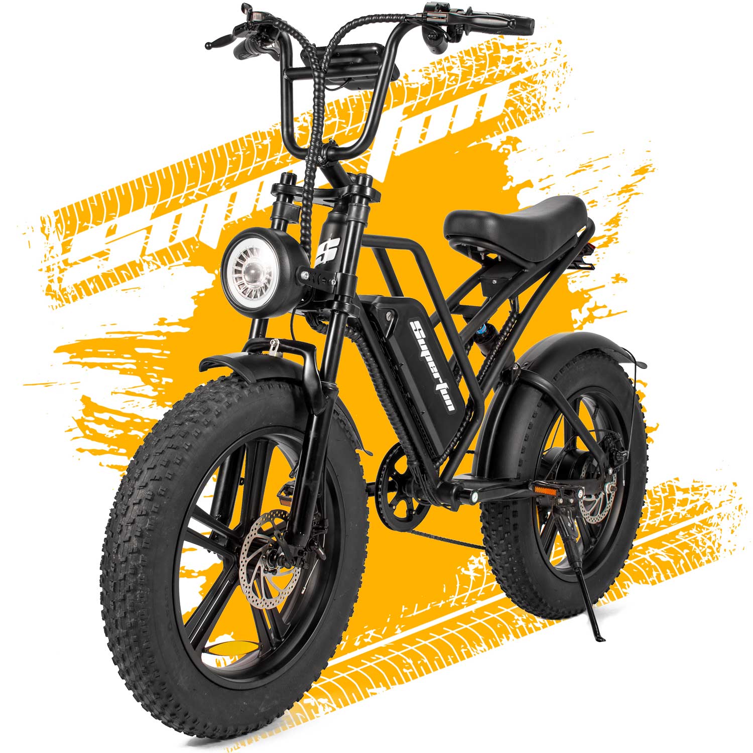 Superfun R2 750W Electric Bike for Adults with 20 x Fat Tire F