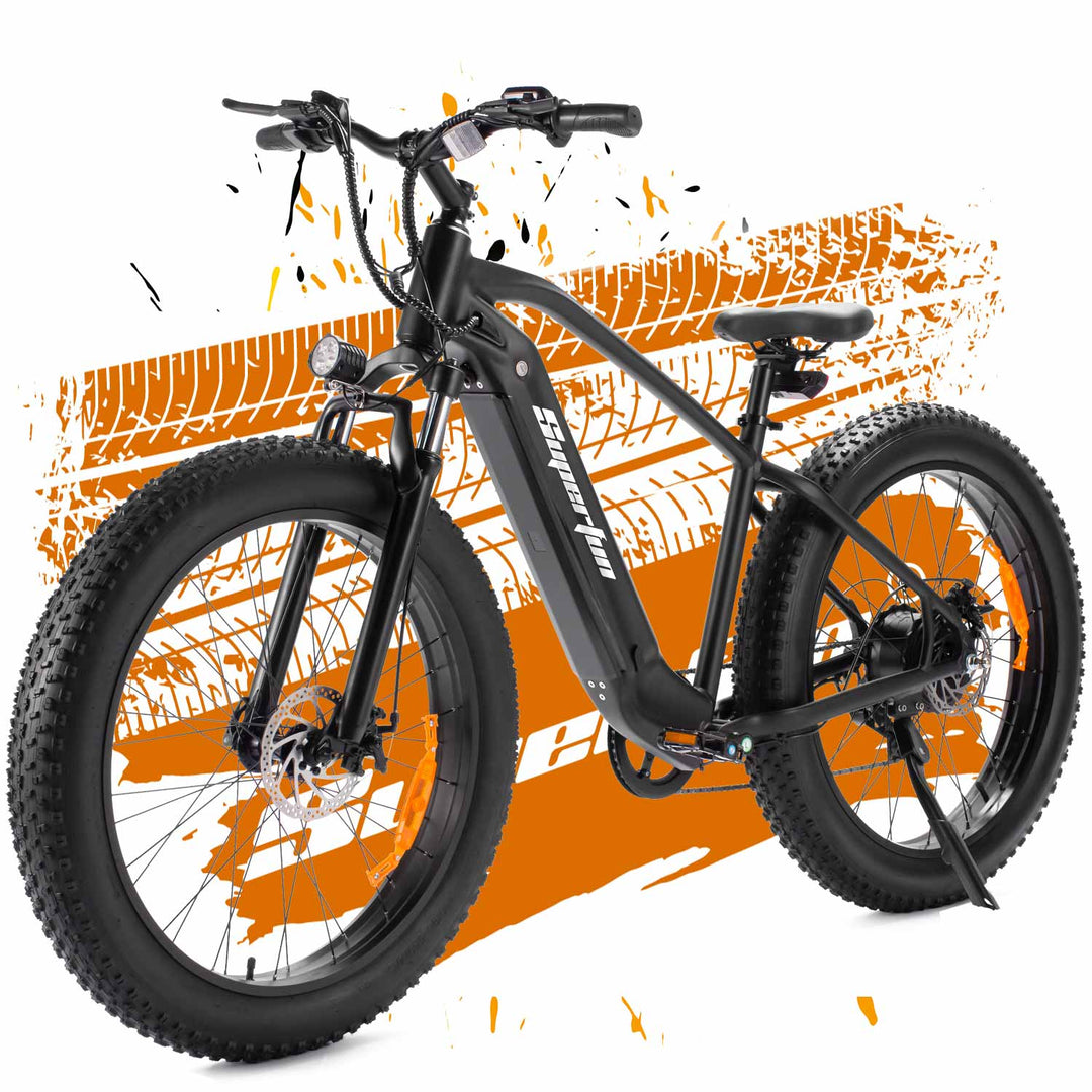Superfun F2 750W Adult Electric Mountain Bike with 26 x 4.0in Fat Tire Superfun F2 750W Adult Electric Mountain Bike with 26 x 4.0in Fat Tire